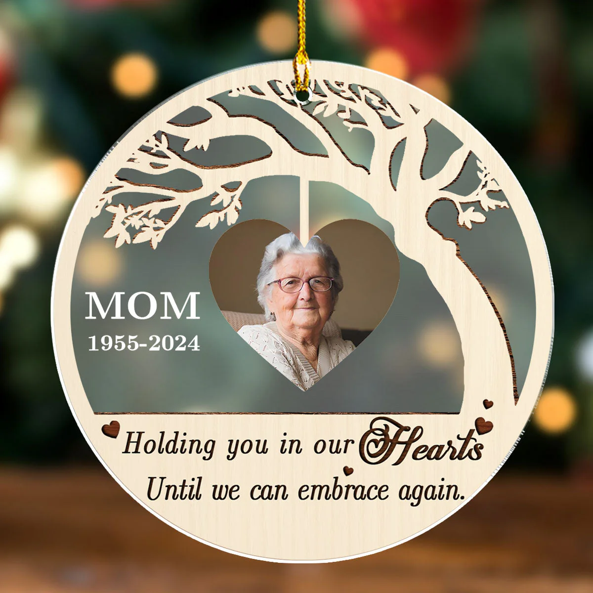 From Heaven - Personalized Custom Frosted Acrylic Ornament - Image 2
