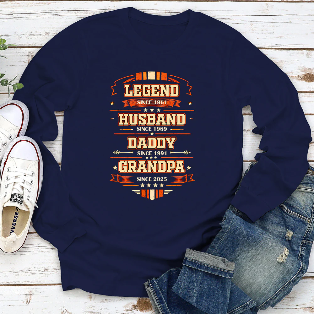 From Legend To Papa - Personalized Custom Shirt - Image 6