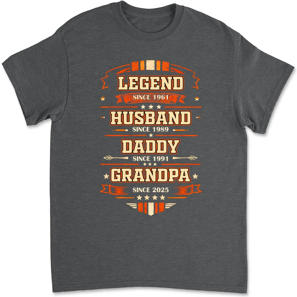 From Legend To Papa - Personalized Custom Shirt - Image 8
