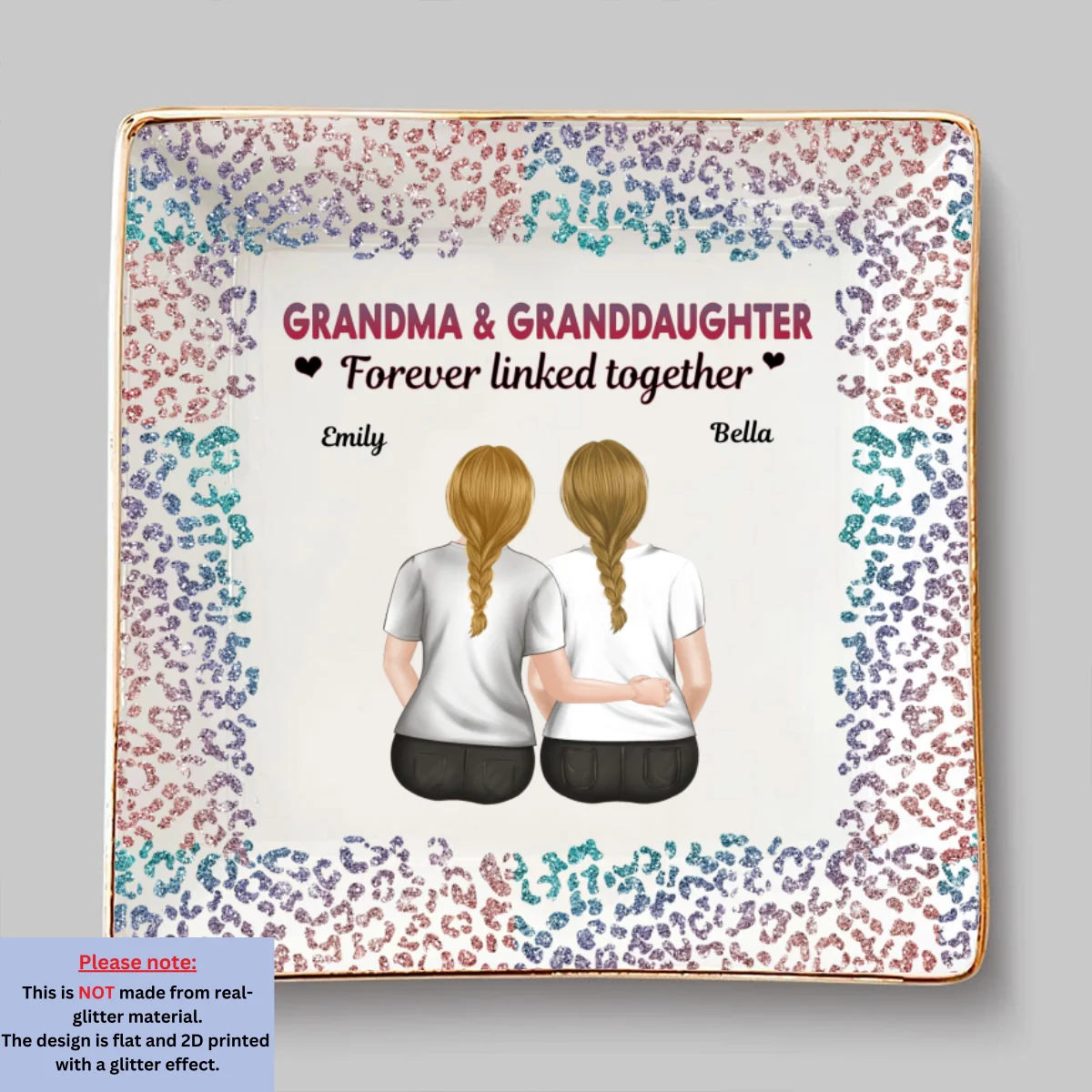 From Mom To Badass Daughter - Personalized Custom Jewelry Dish - Image 6