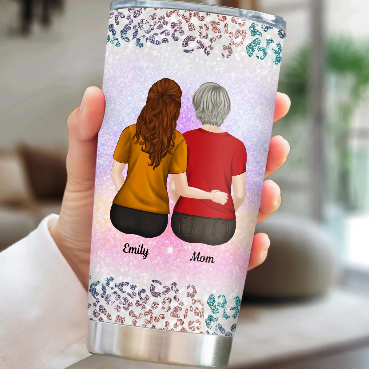 From Mom To Badass Daughter - Personalized Custom Tumbler - Image 3