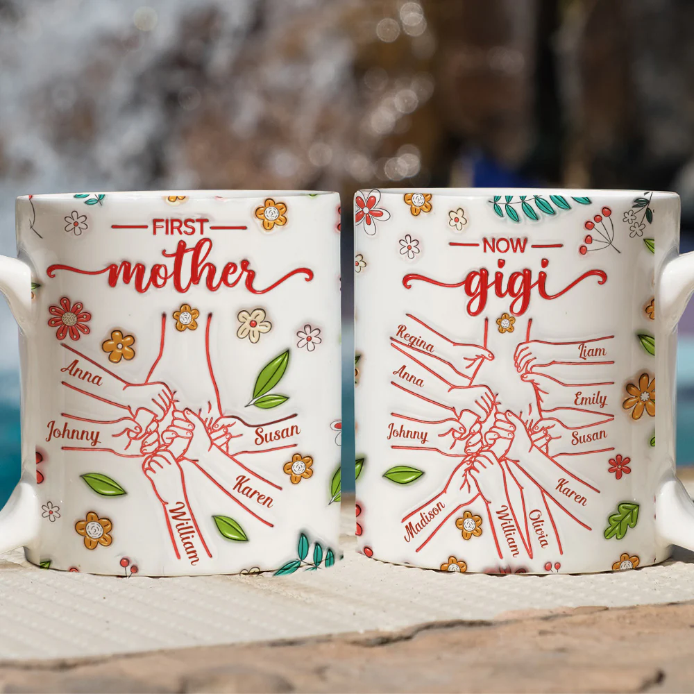 From Mom To Grandma - Personalized Custom 3D Inflated Effect Mug - Image 2