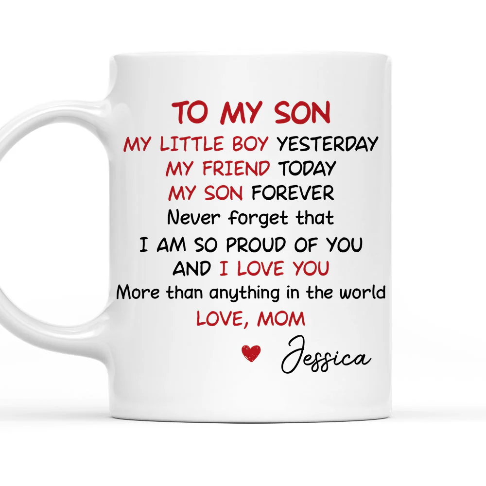 From Mom With Love - Personalized Custom Coffee Mug