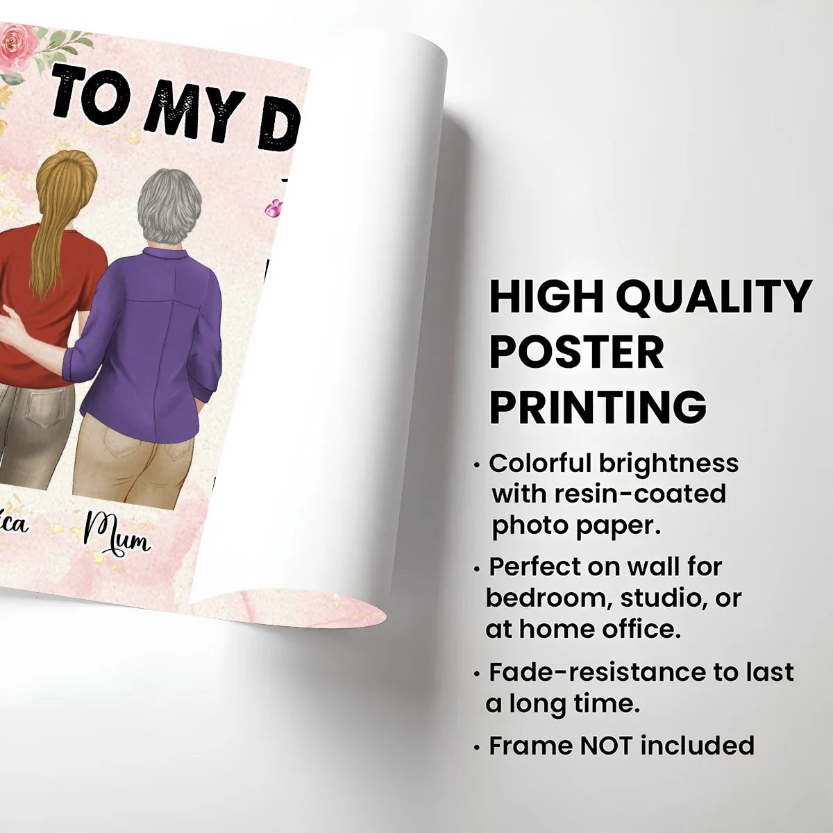 From Mother To Mum - Personalized Custom Poster - Image 2