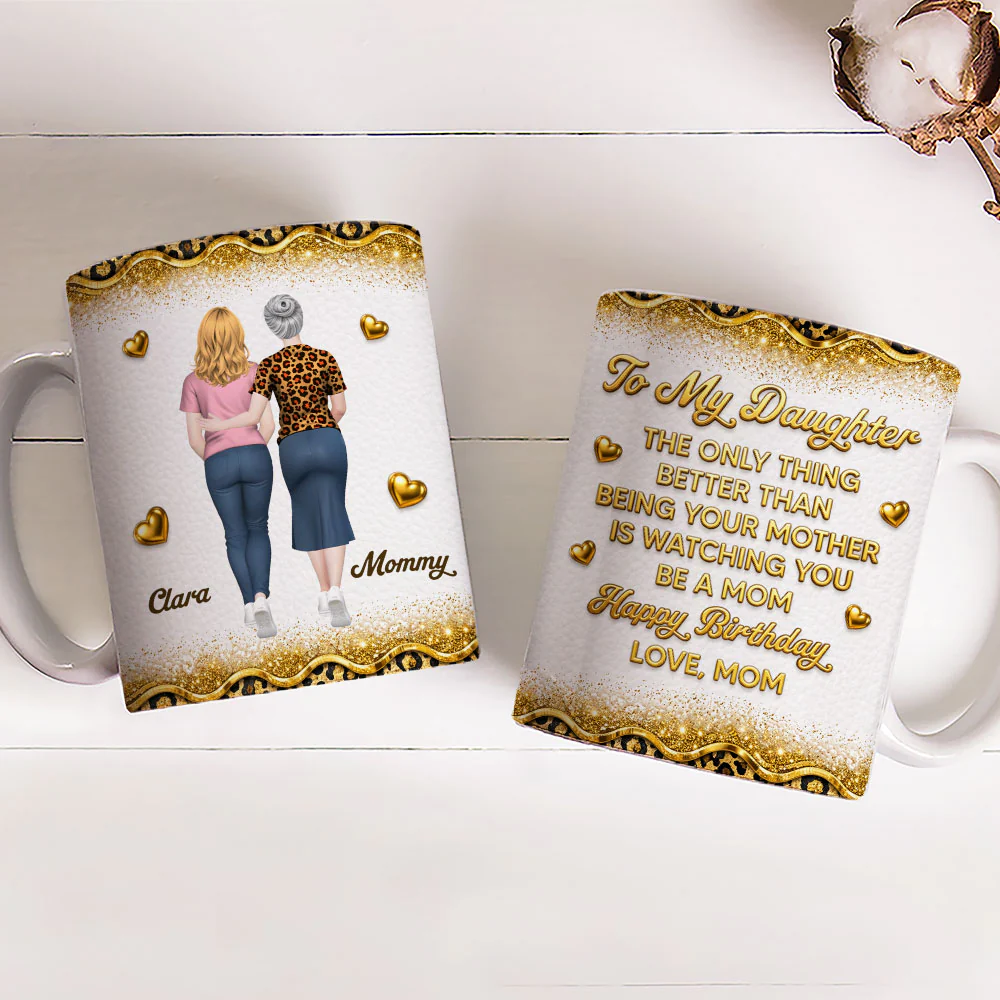 From My Heart To Yours - Personalized Custom 3D Effect Mug - Image 2