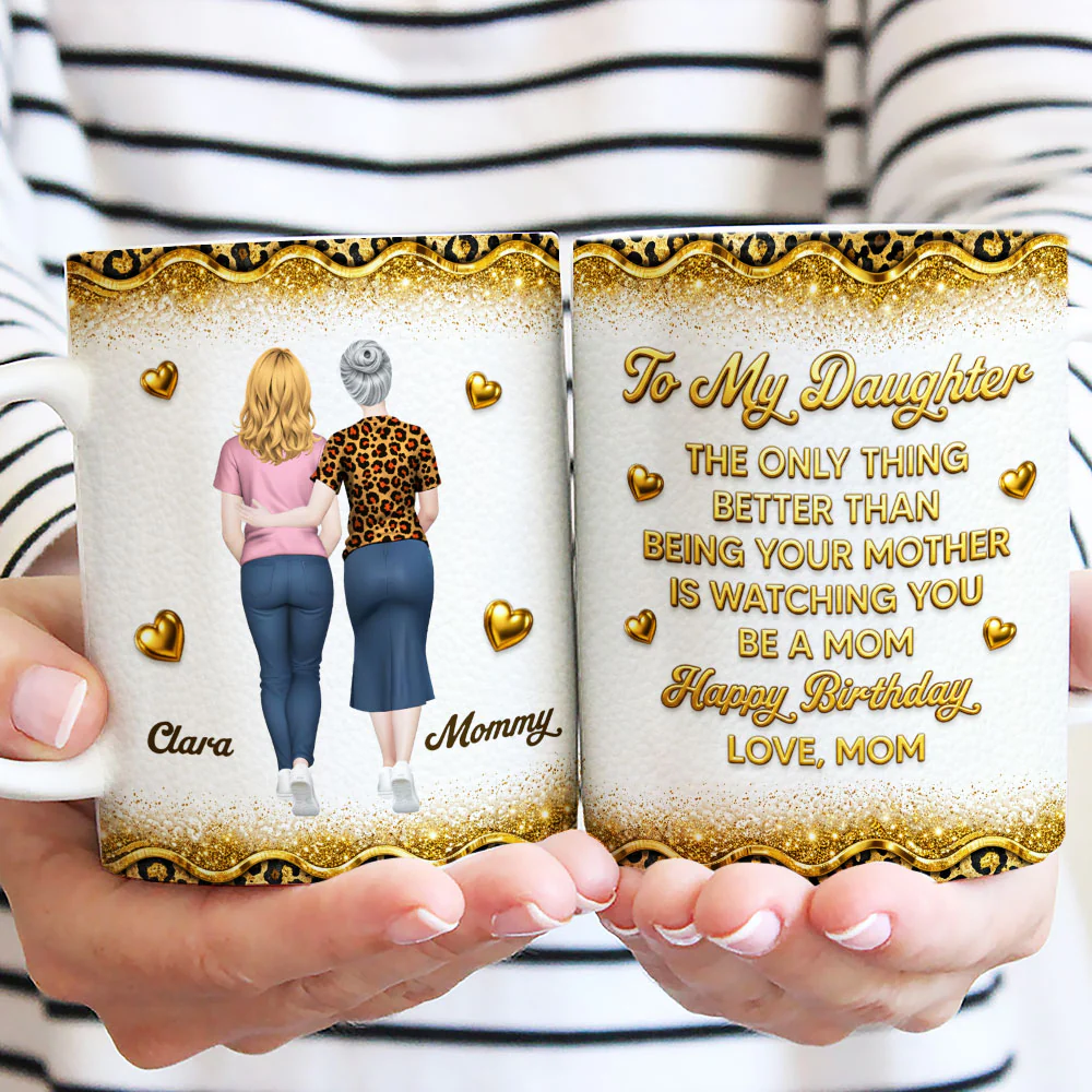 From My Heart To Yours - Personalized Custom 3D Effect Mug - Image 3