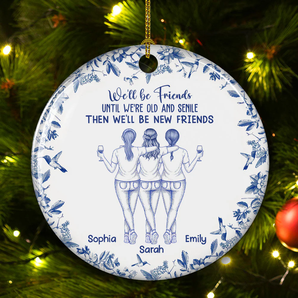 From Now Until Always - Personalized Custom Ceramic Ornament - Image 2