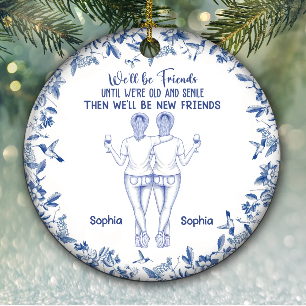 From Now Until Always - Personalized Custom Ceramic Ornament - Image 6
