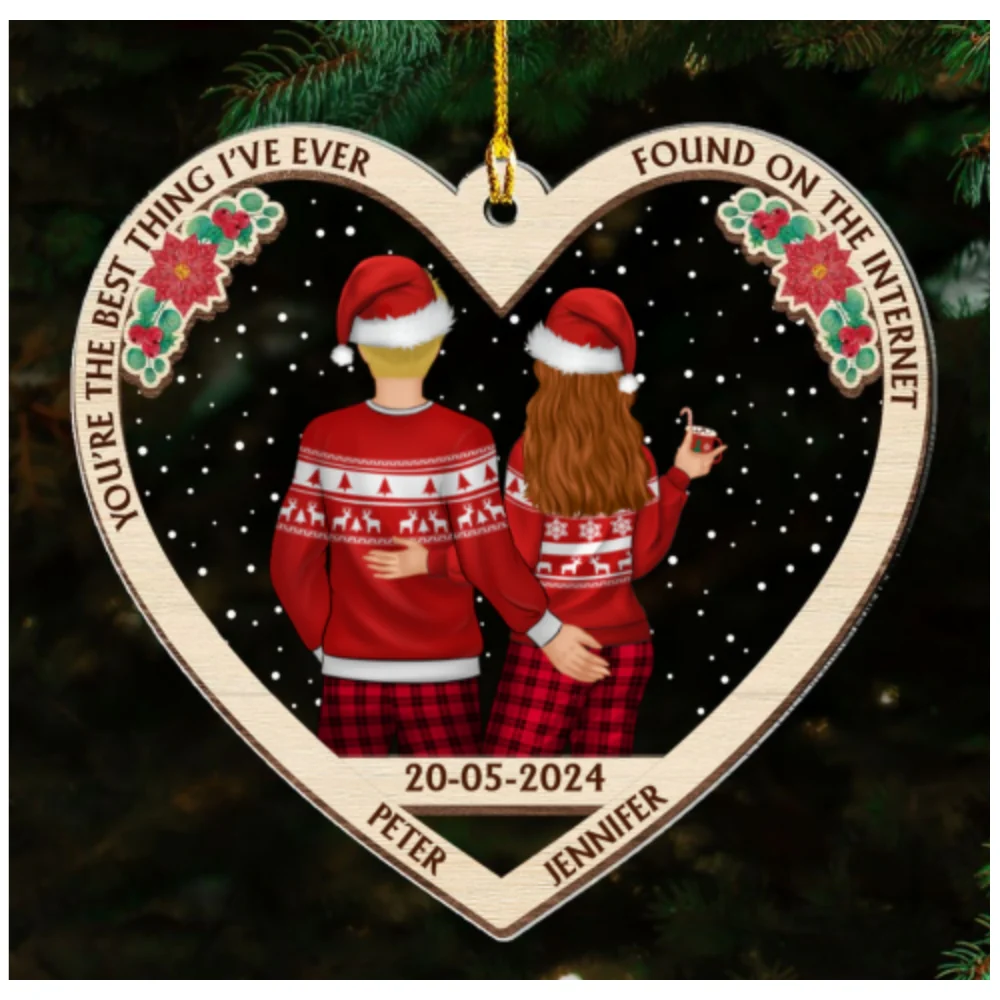 From Our First Kiss - Personalized Custom Acrylic Ornament - Image 5