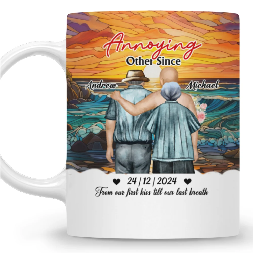 From Our First Kiss - Personalized Custom Coffee Mug - Image 5