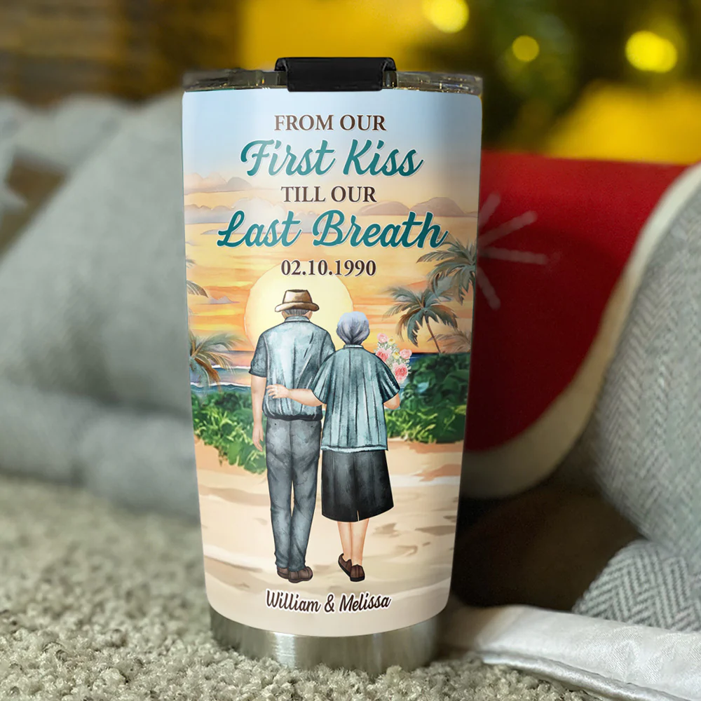 From Our First Kiss - Personalized Custom Tumbler - Image 3
