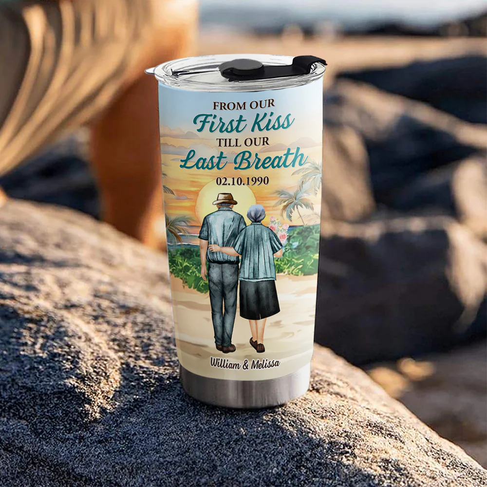 From Our First Kiss - Personalized Custom Tumbler - Image 4