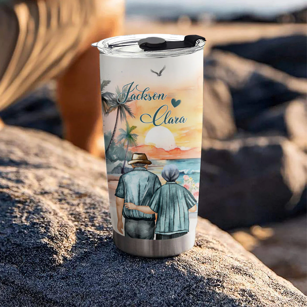 From Our First Kiss - Personalized Custom Tumbler - Image 4