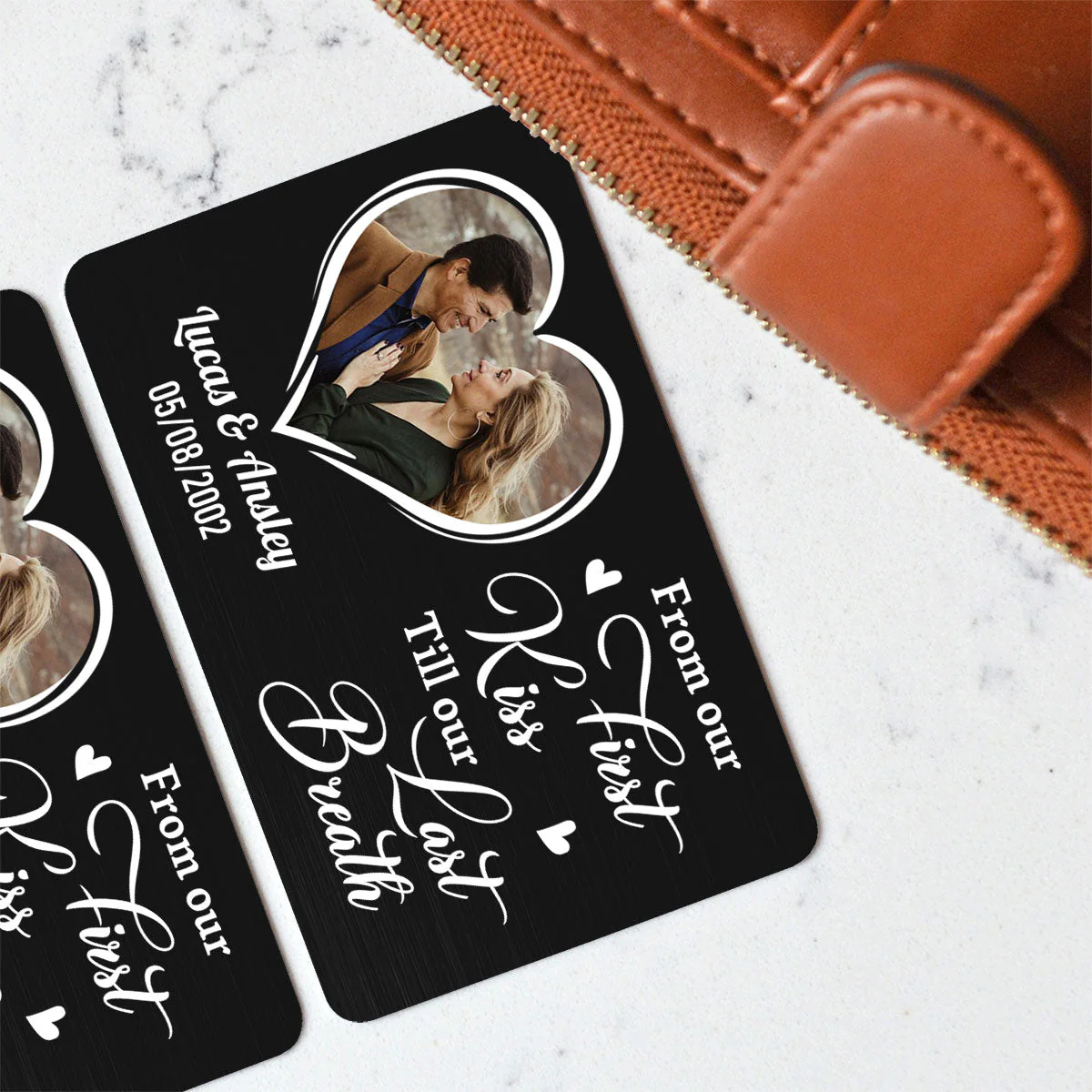 From Our First Kiss - Personalized Custom Wallet Card - Image 4
