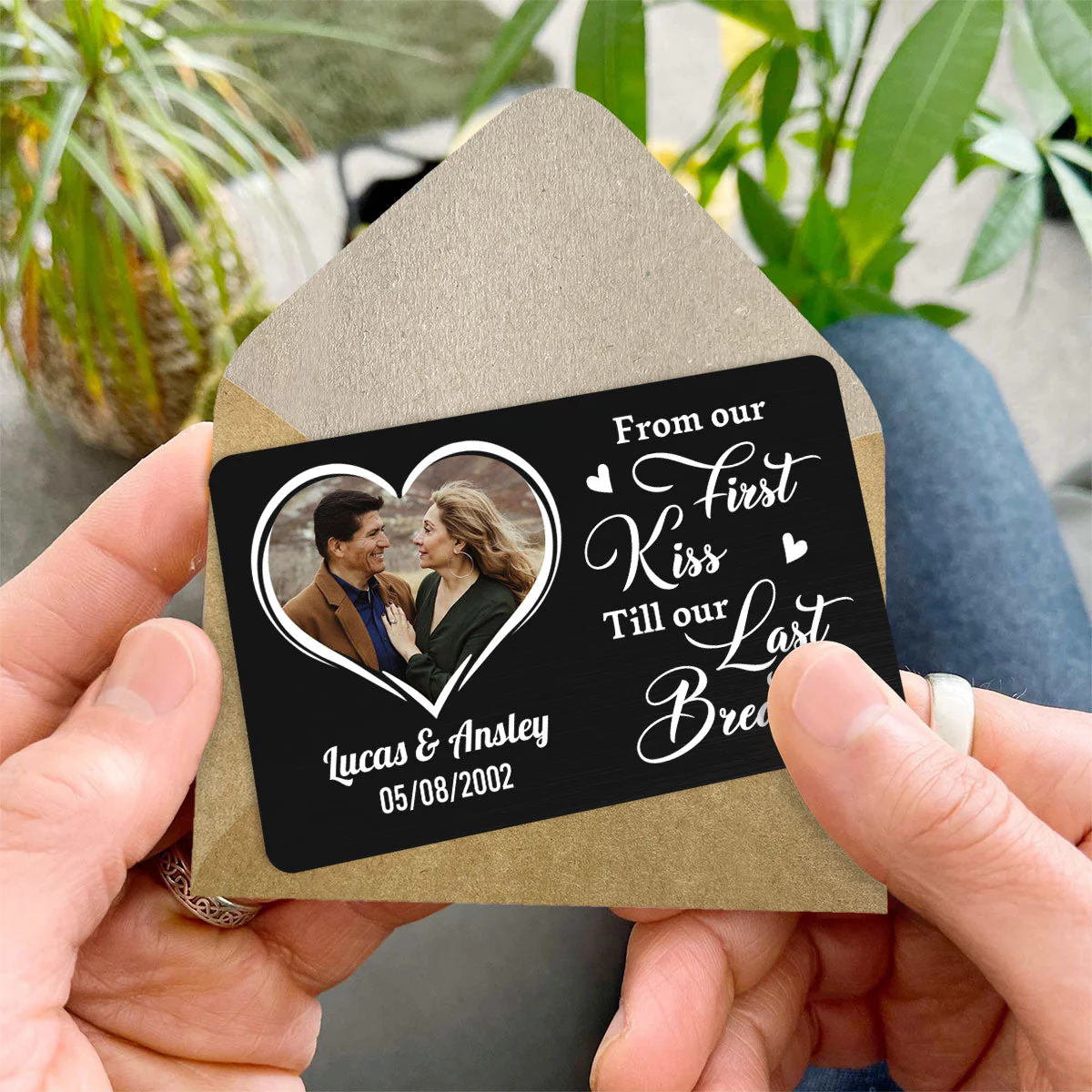 From Our First Kiss - Personalized Custom Wallet Card - Image 5