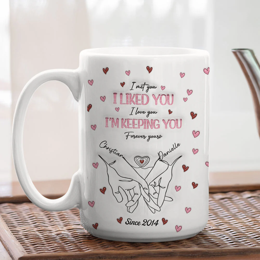 From Our First Kiss Till Our Last Breath - Personalized Custom 3D Inflated Effect Mug - Image 2