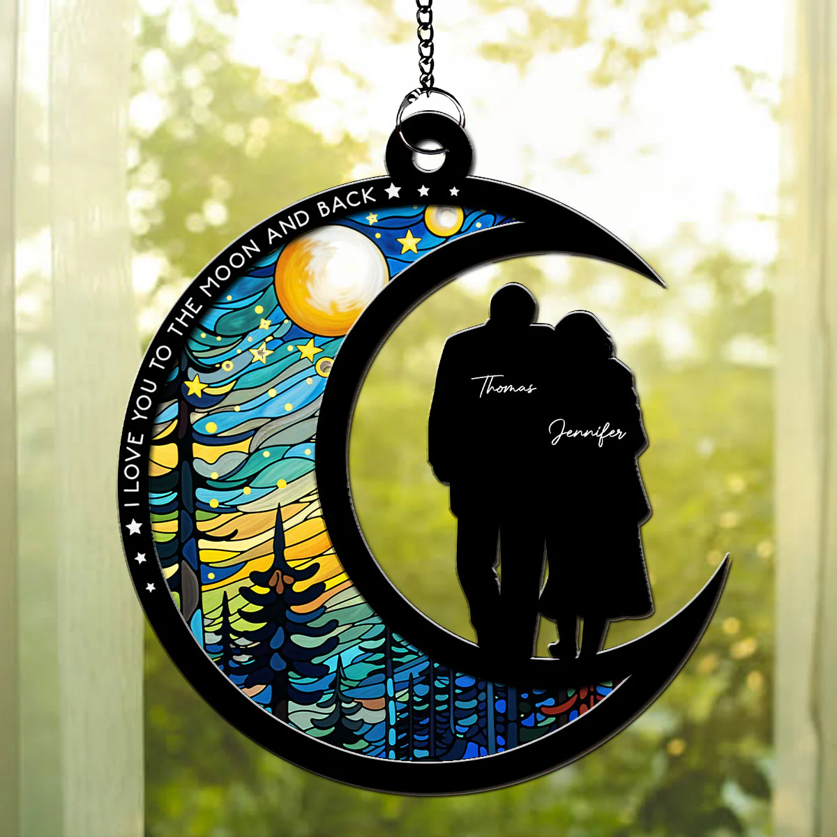 From Our First Kiss Till Our Last Breath - Personalized Custom Suncatcher