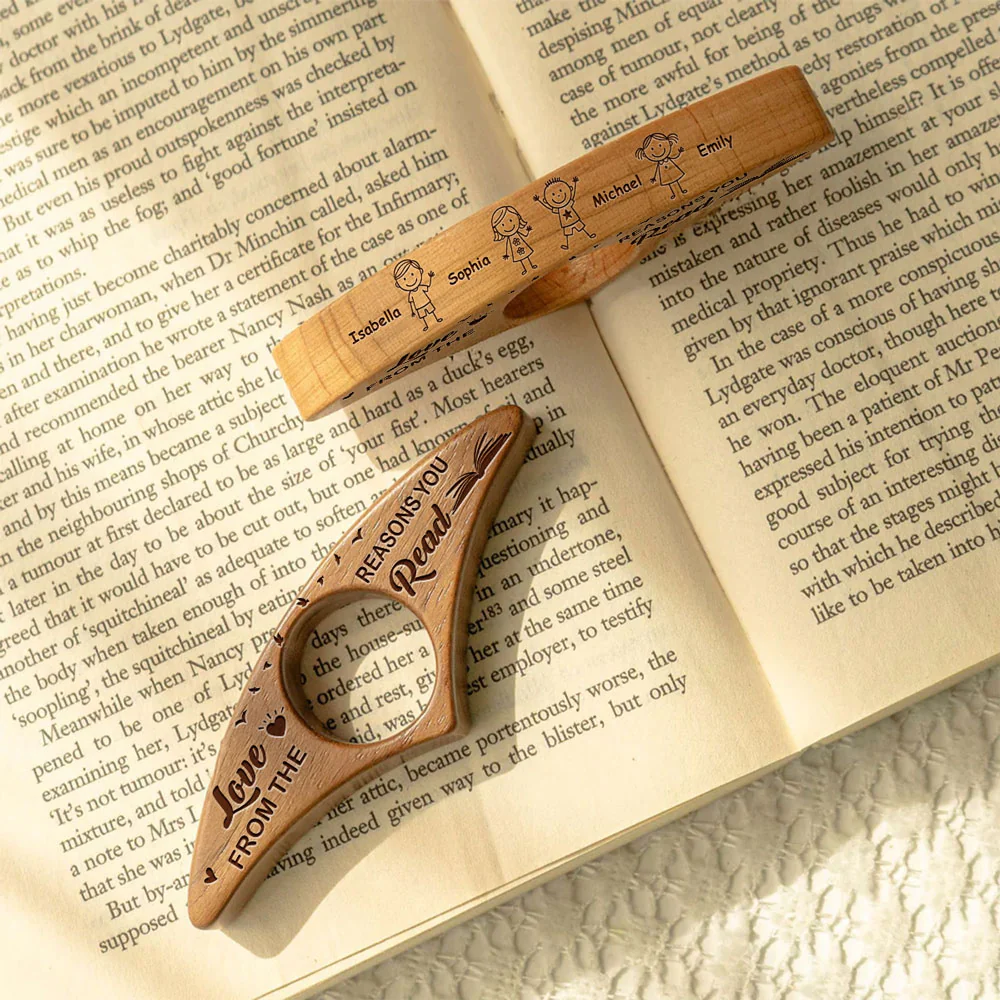 From The Reasons You Read - Personalized Custom Book Page Holder - Image 5