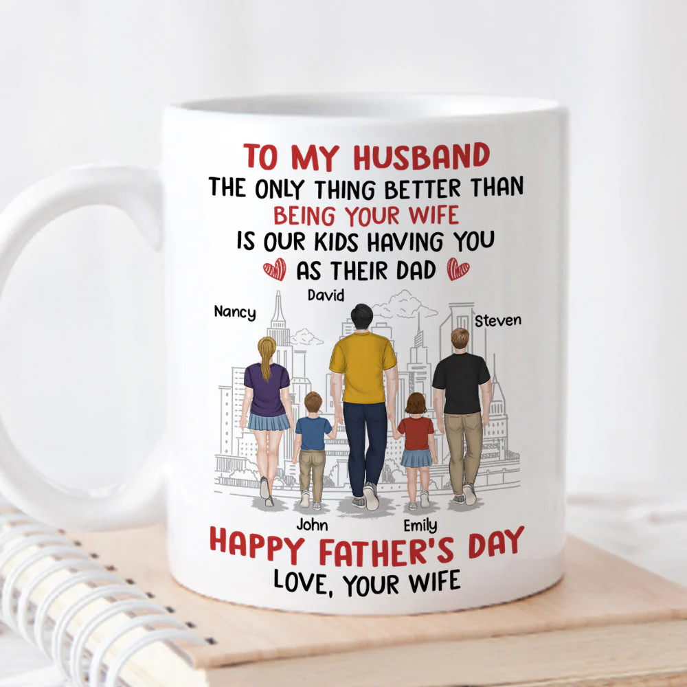 From Wife To Husband - Personalized Custom Coffee Mug - Image 3