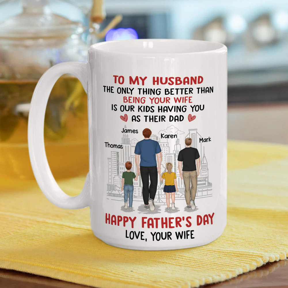 From Wife To Husband - Personalized Custom Coffee Mug - Image 4
