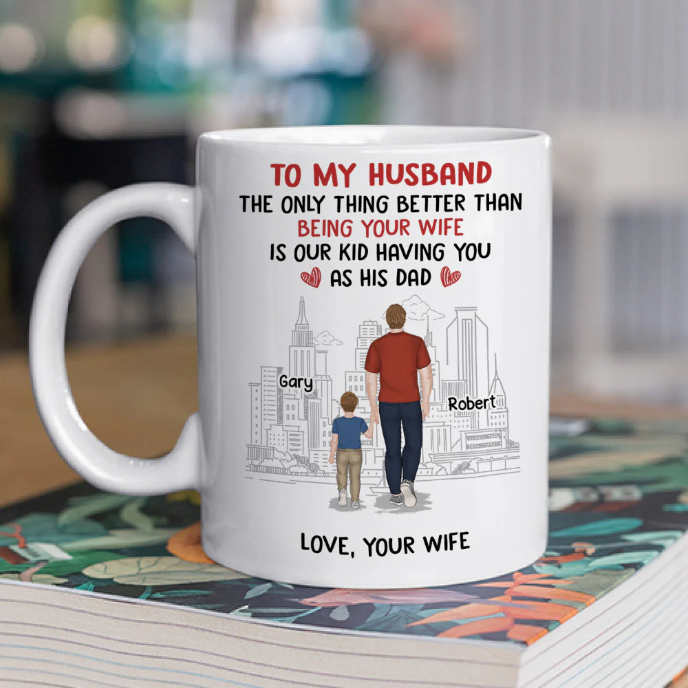 From Wife To Husband - Personalized Custom Coffee Mug - Image 5