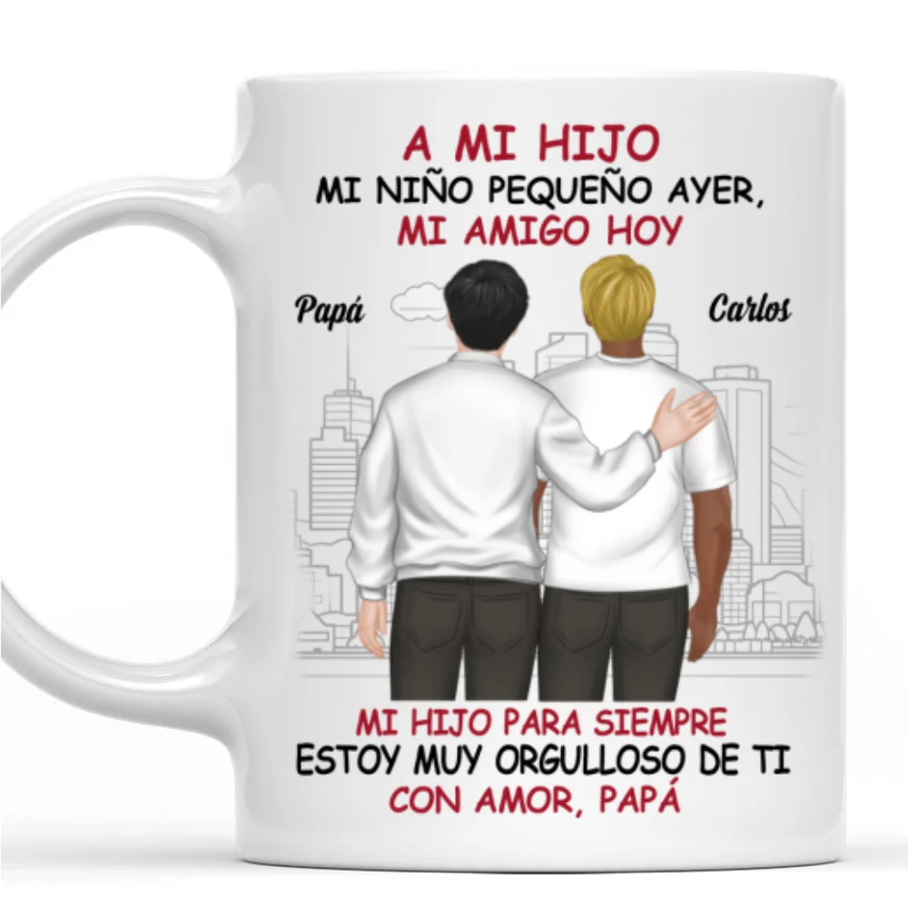 Fuiste Niño Ahora Amigo - Taza Personalizada de Café - Image 7