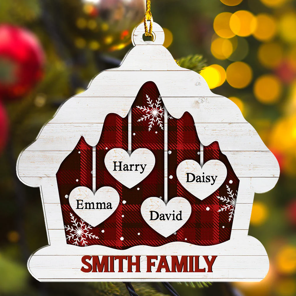 Full House - Personalized Custom Acrylic Ornament - Image 2