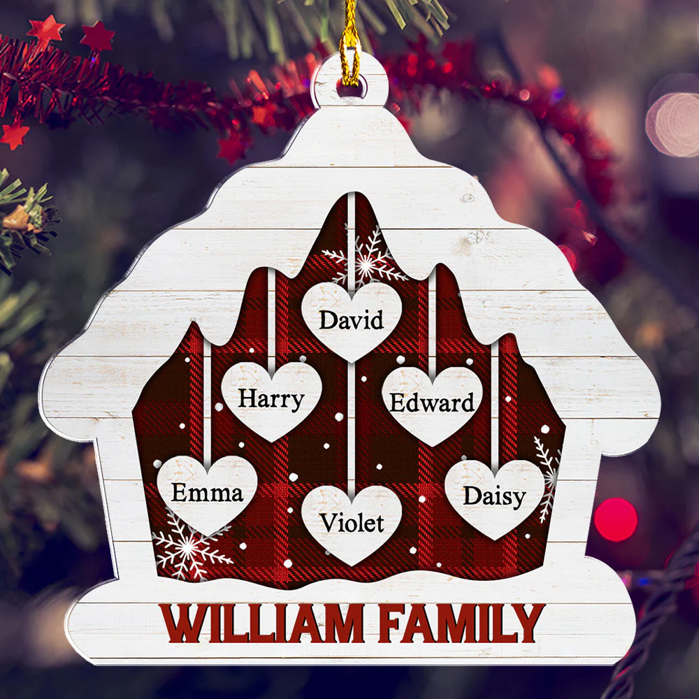 Full House - Personalized Custom Acrylic Ornament - Image 3