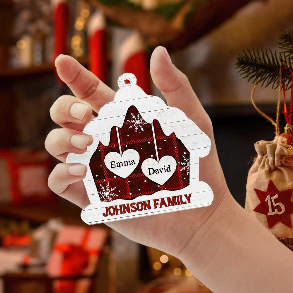 Full House - Personalized Custom Acrylic Ornament - Image 4