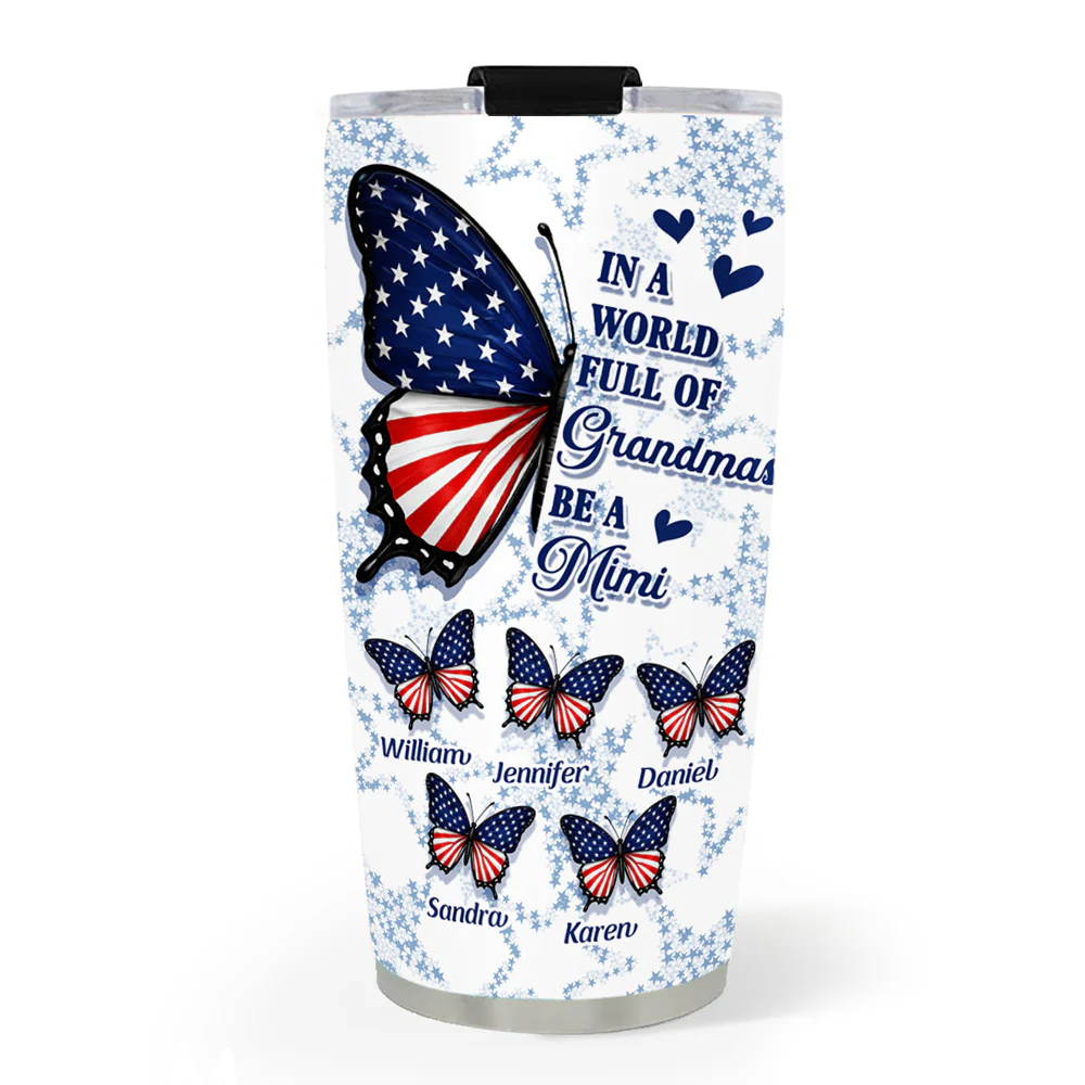 Full Of Grandmas - Personalized Custom Tumbler