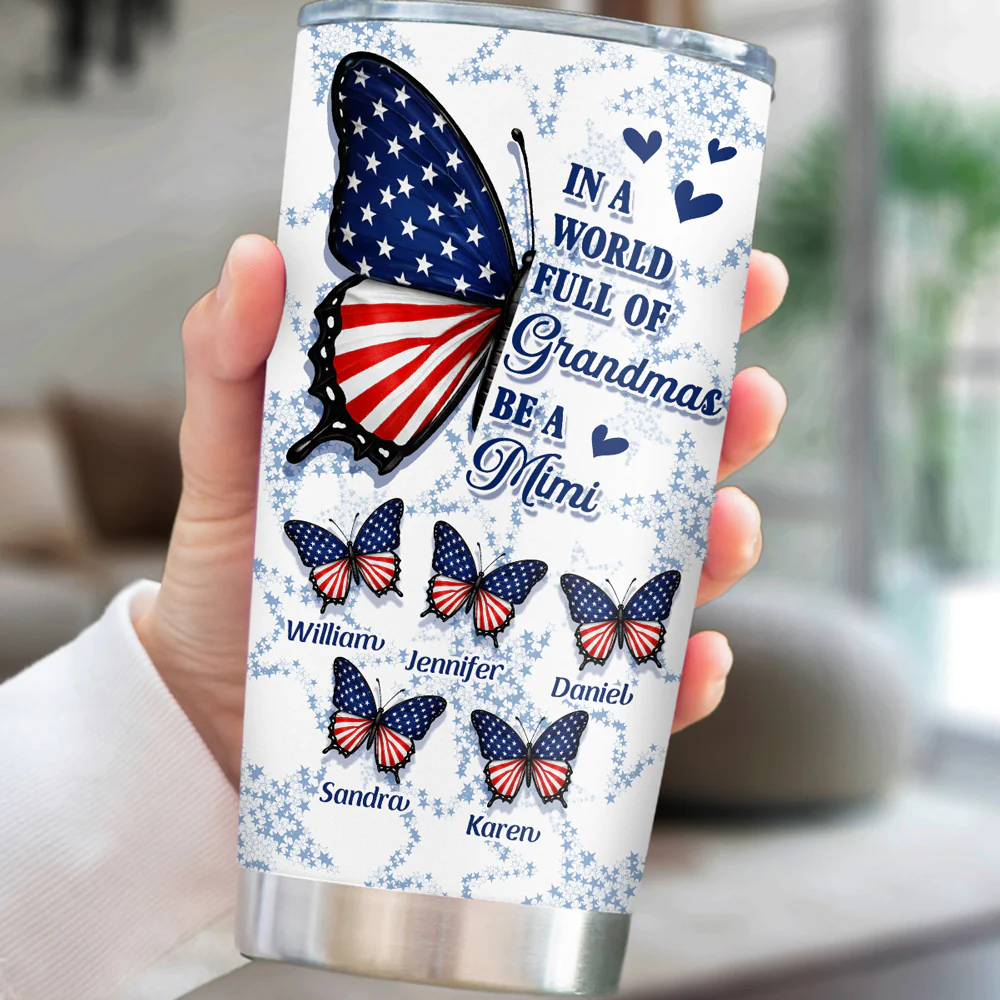 Full Of Grandmas - Personalized Custom Tumbler - Image 5