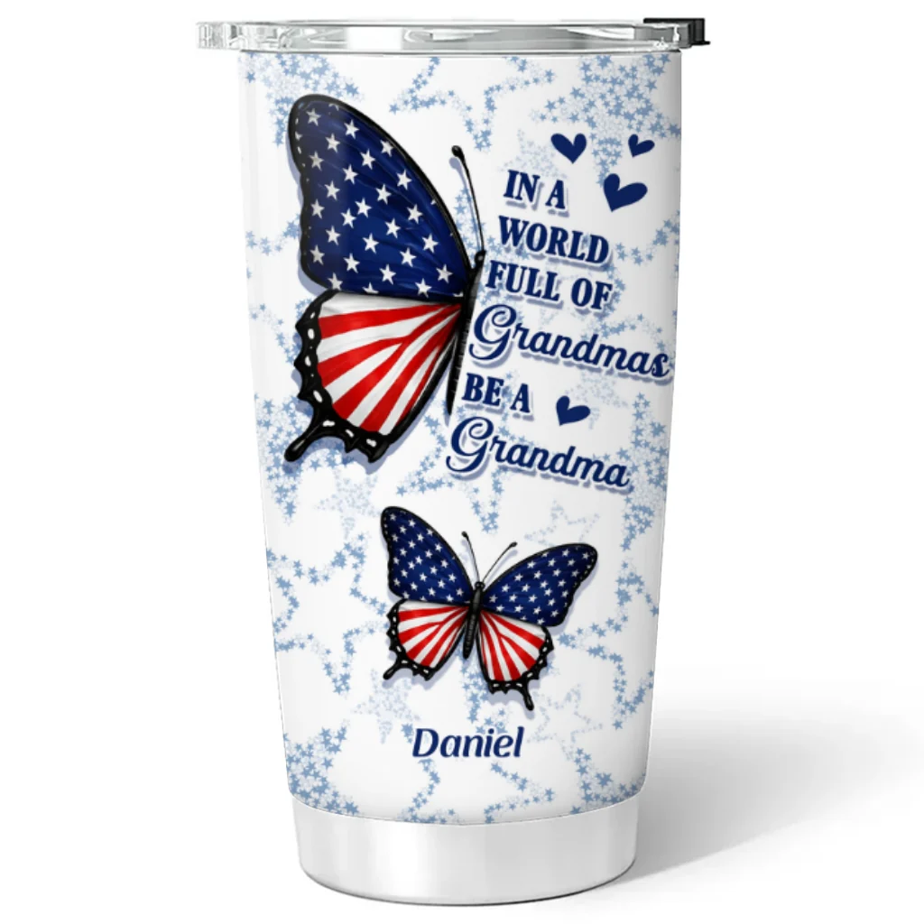 Full Of Grandmas - Personalized Custom Tumbler - Image 6