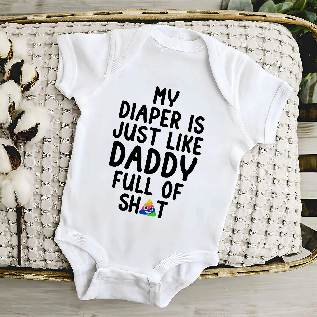 Full Of Sh!t - Personalized Custom Baby Onesie - Image 4