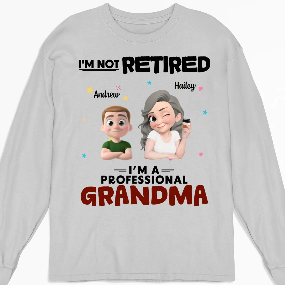 Full-time Grandmother - Personalized Custom Shirt - Image 11