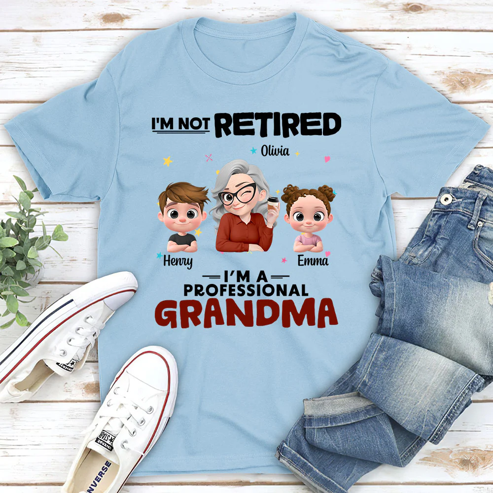 Full-time Grandmother - Personalized Custom Shirt - Image 2
