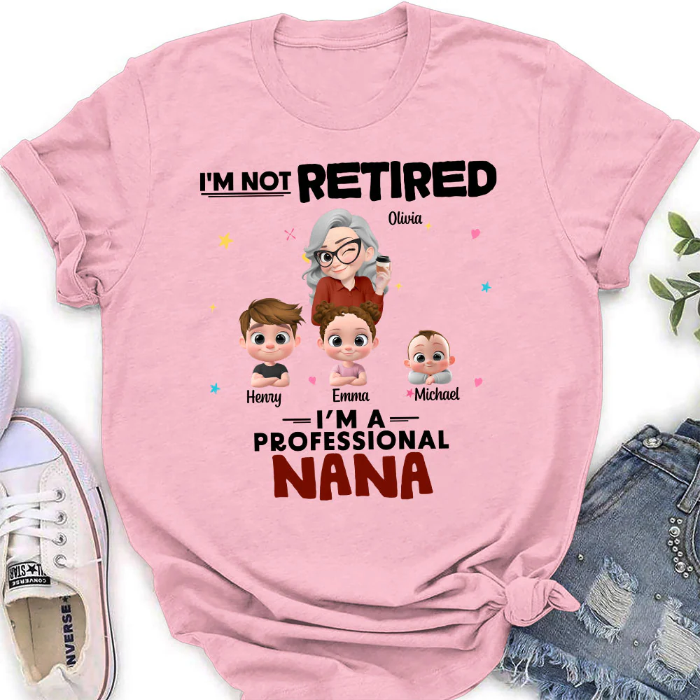 Full-time Grandmother - Personalized Custom Shirt - Image 4