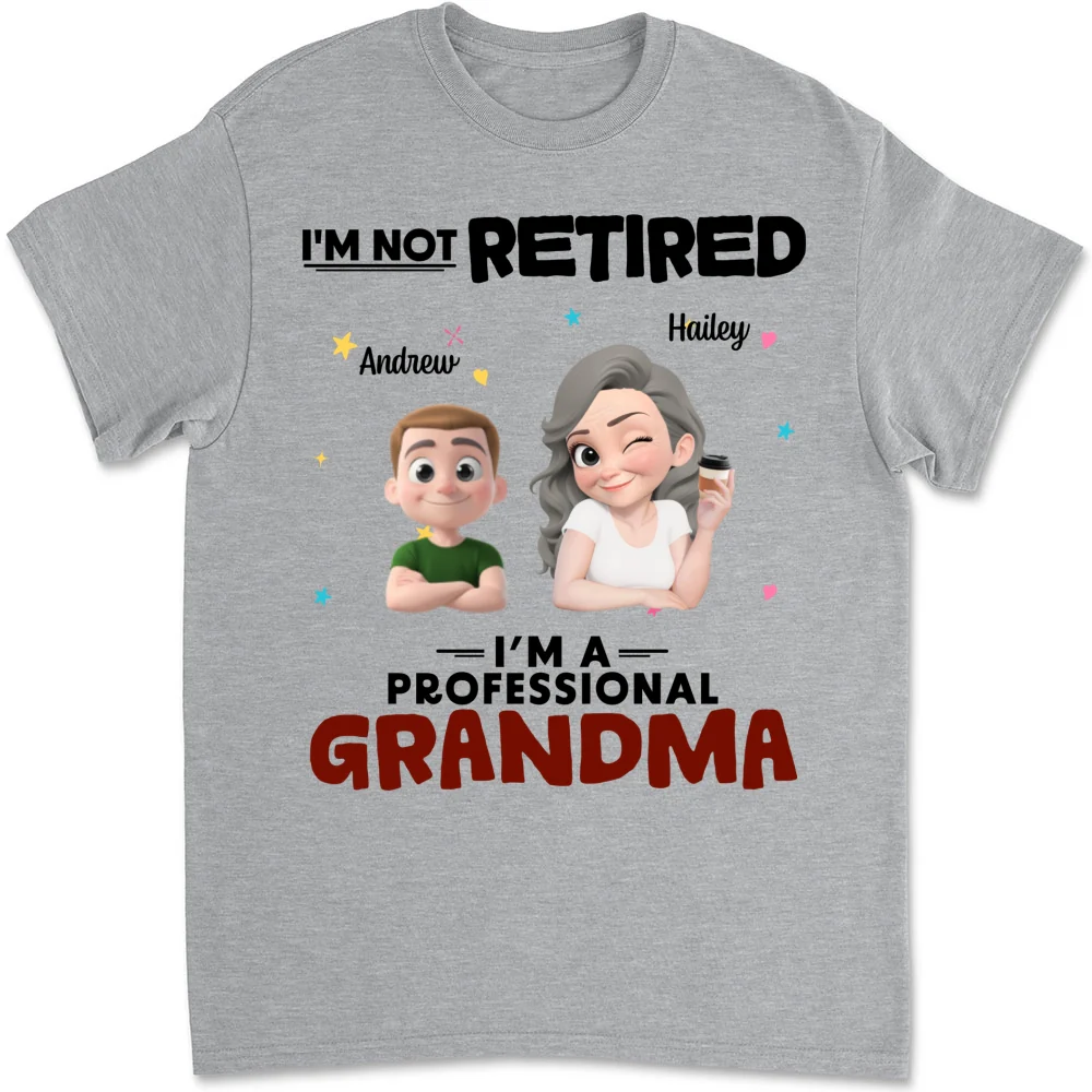 Full-time Grandmother - Personalized Custom Shirt - Image 7