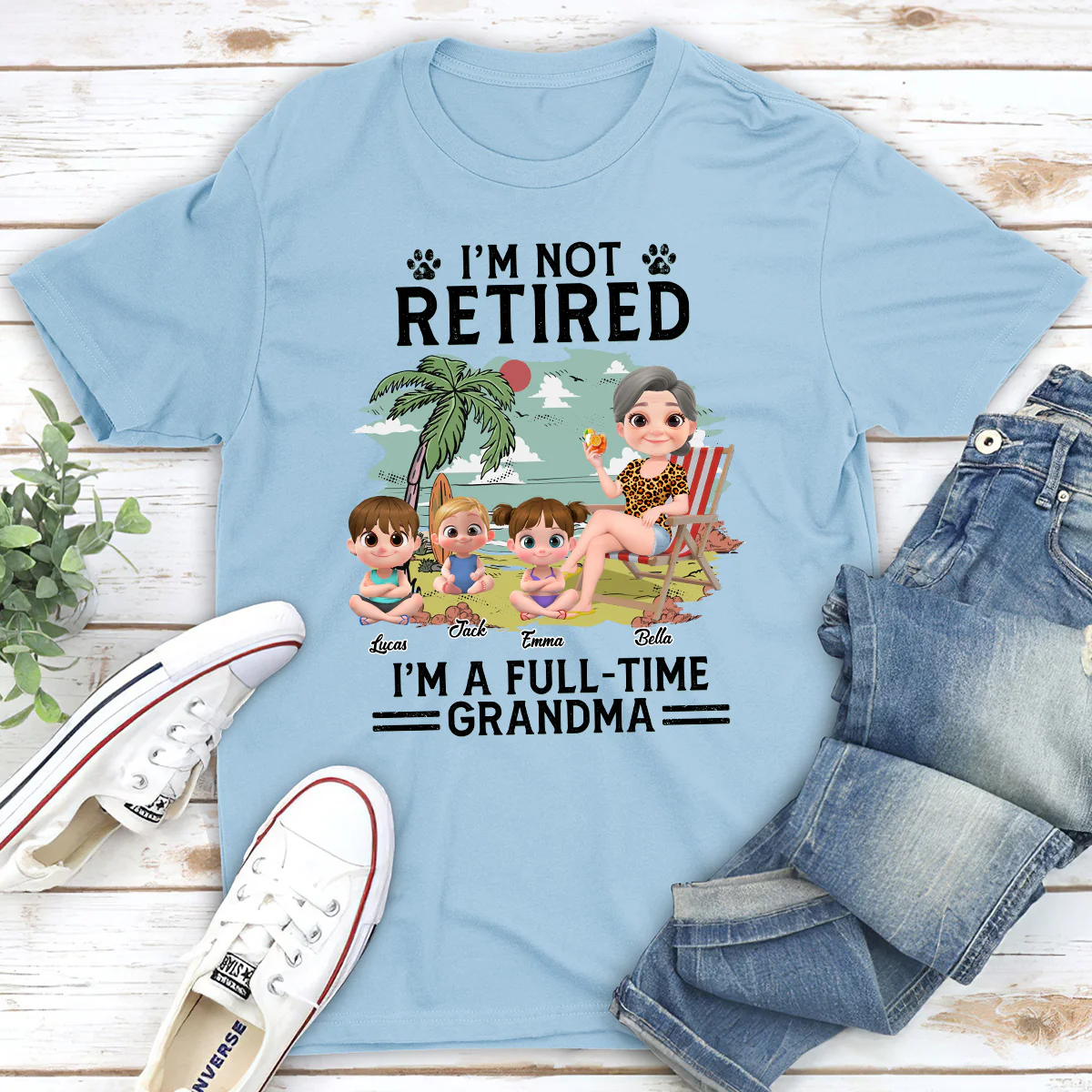 Full-Time Job Cartoon - Personalized Custom Shirt - Image 4