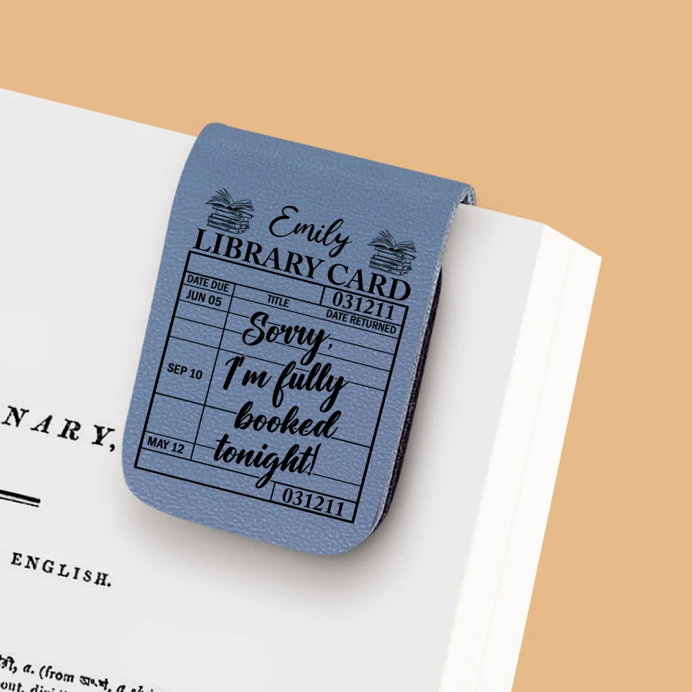 Fully Booked Tonight - Personalized Custom Leather Bookmark - Image 7