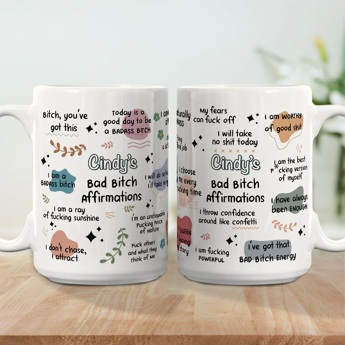 Funny Affirmations - Personalized Custom Coffee Mug - Image 8