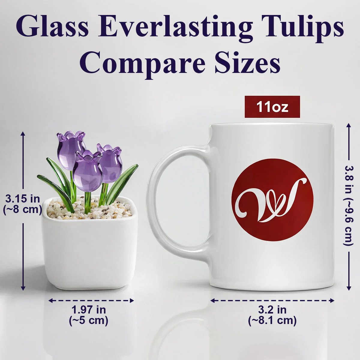 Your Last Everything - Personalized Custom Glass Everlasting Tulips - Image 4