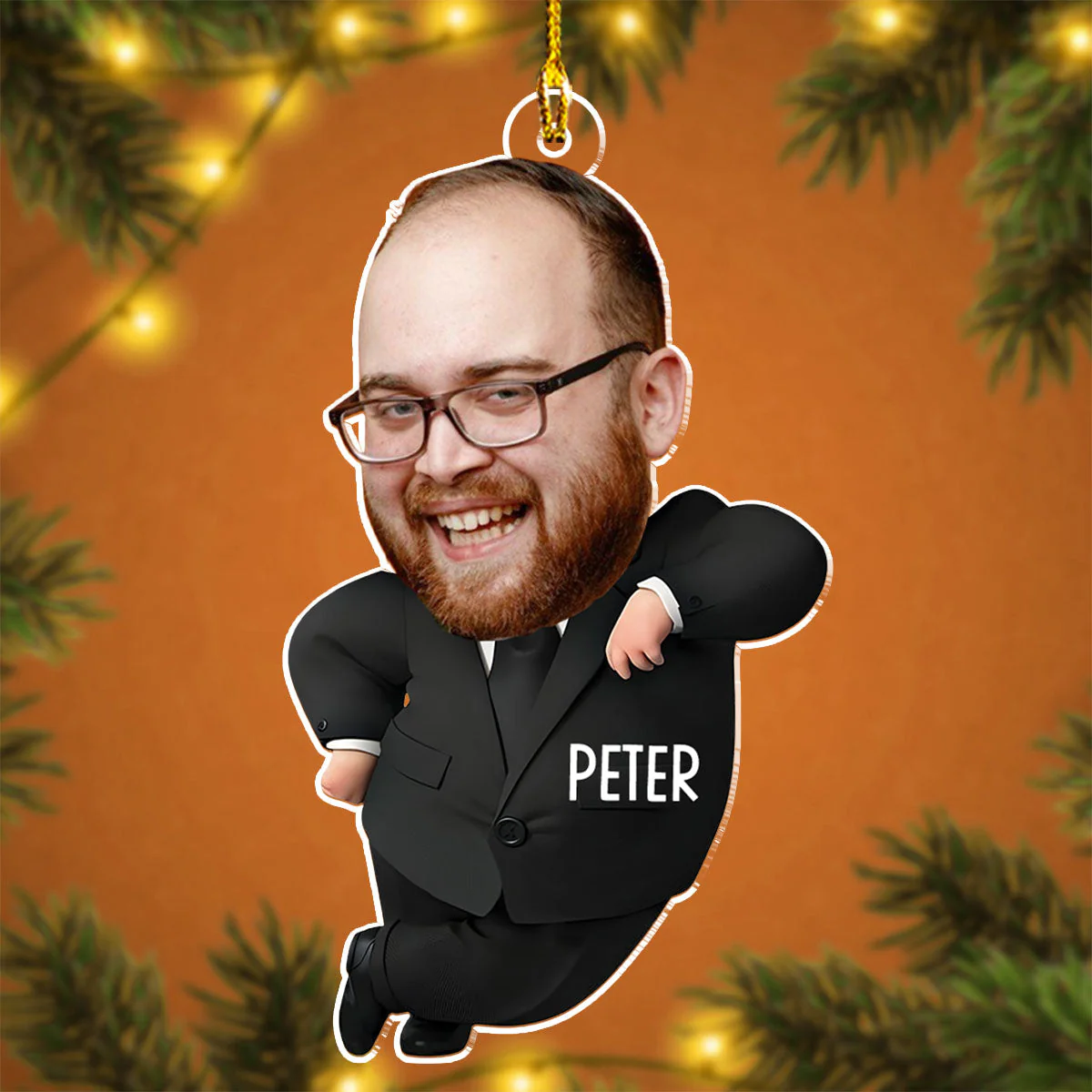 Funny Boss You Are The Best - Personalized Custom Acrylic Ornament - Image 2