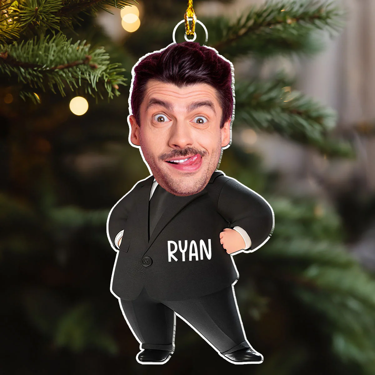 Funny Boss You Are The Best - Personalized Custom Acrylic Ornament - Image 4