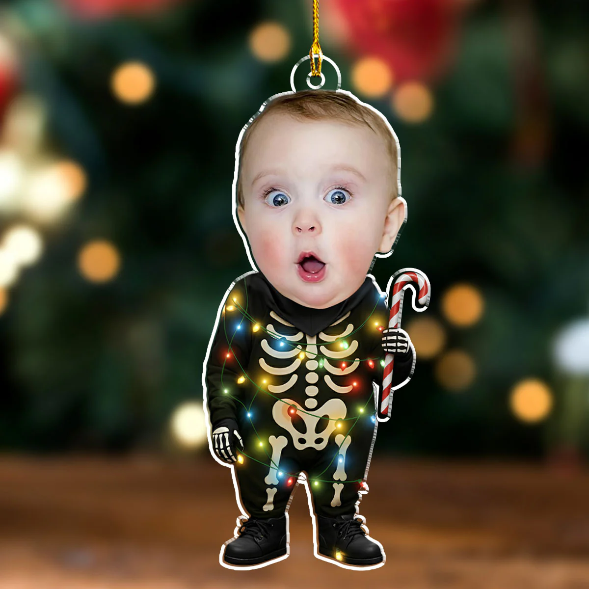 Funny Christmas Ornament - Personalized Custom Acrylic Ornament - Image 4
