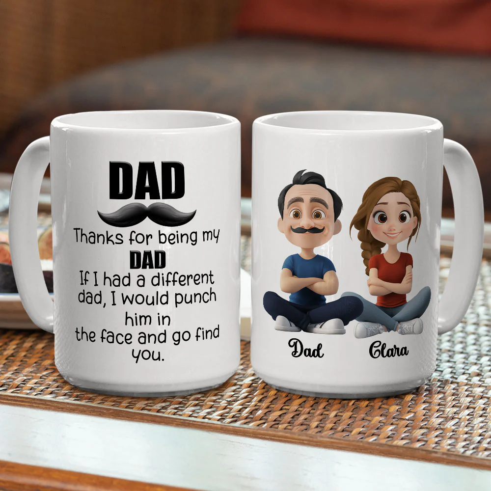 Funny Dad Appreciation - Personalized Custom Coffee Mug  - Image 4