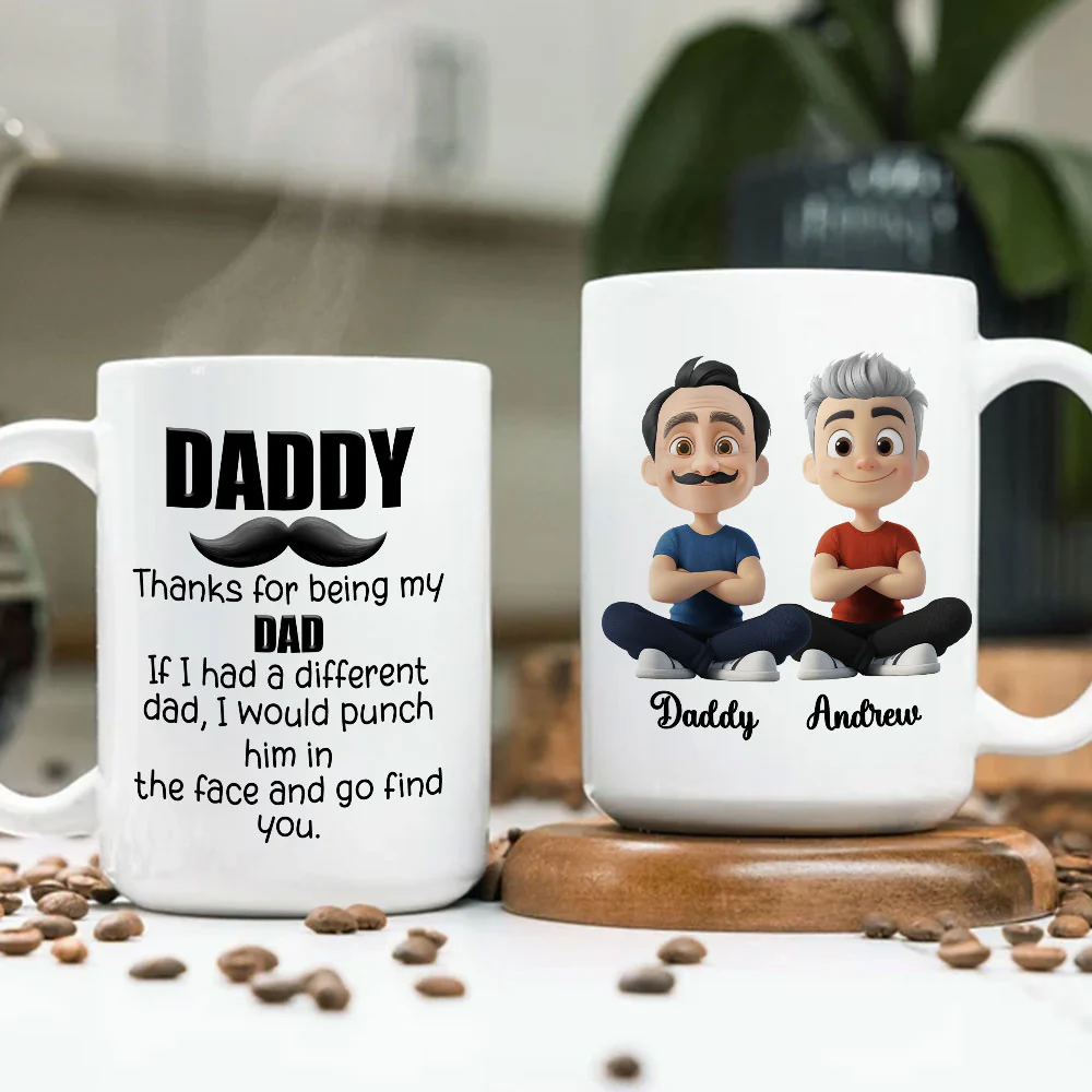 Funny Dad Appreciation - Personalized Custom Coffee Mug  - Image 5