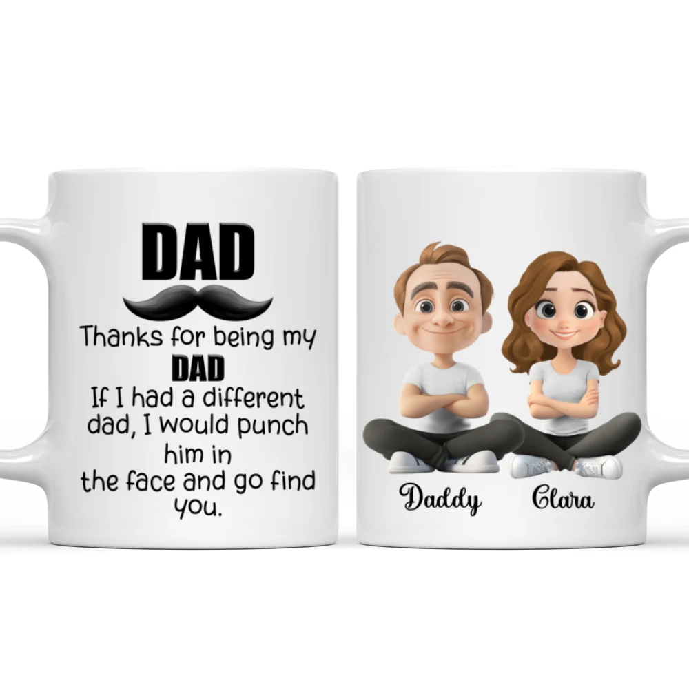 Funny Dad Appreciation - Personalized Custom Coffee Mug  - Image 7