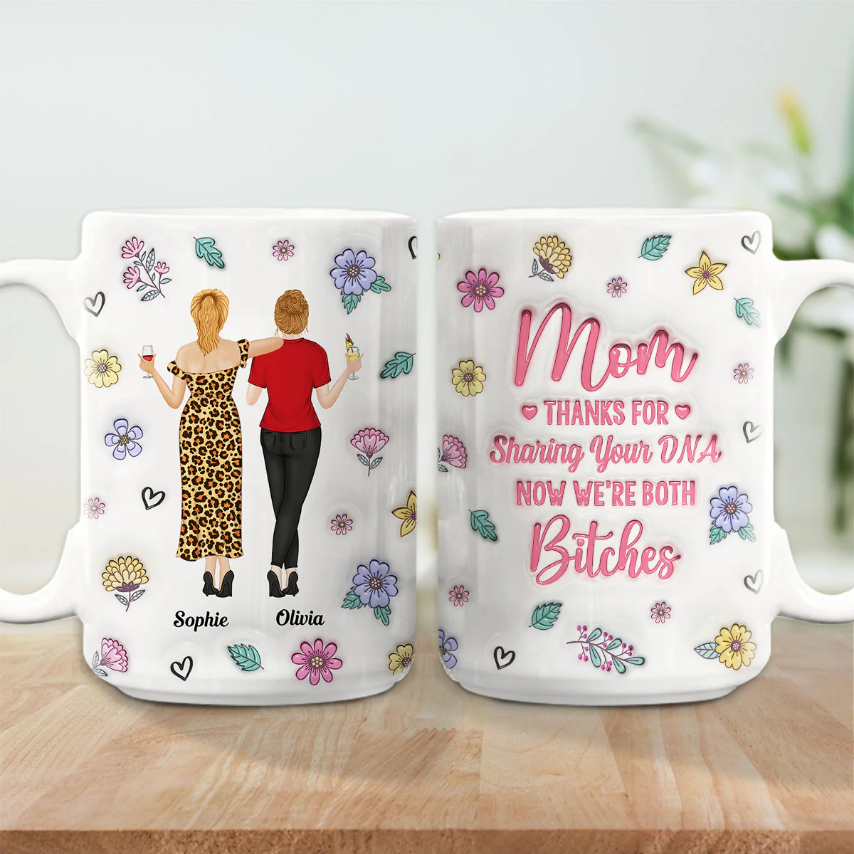 Funny For Mom - Personalized Custom 3D Inflated Effect Mug - Image 4