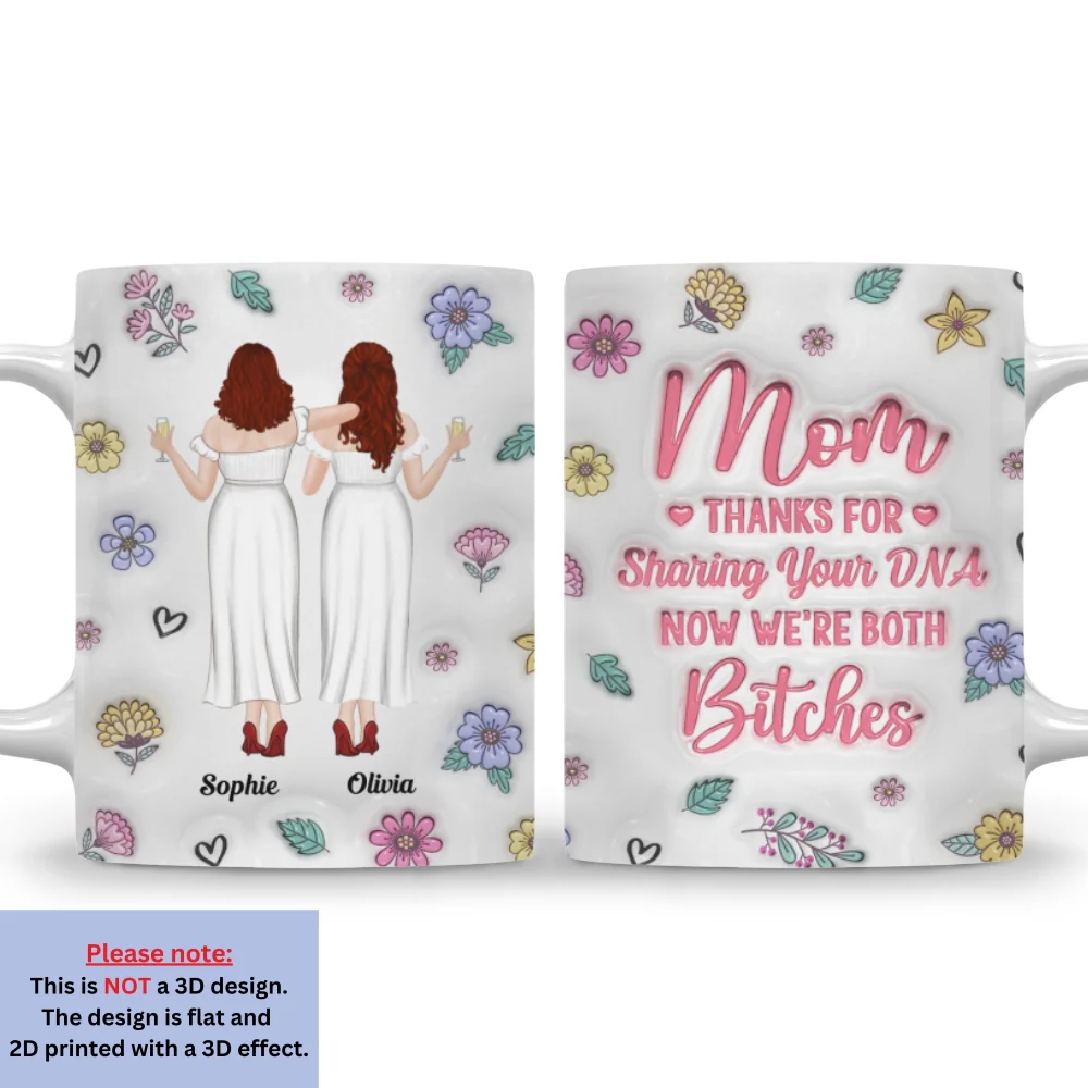 Funny For Mom - Personalized Custom 3D Inflated Effect Mug - Image 7