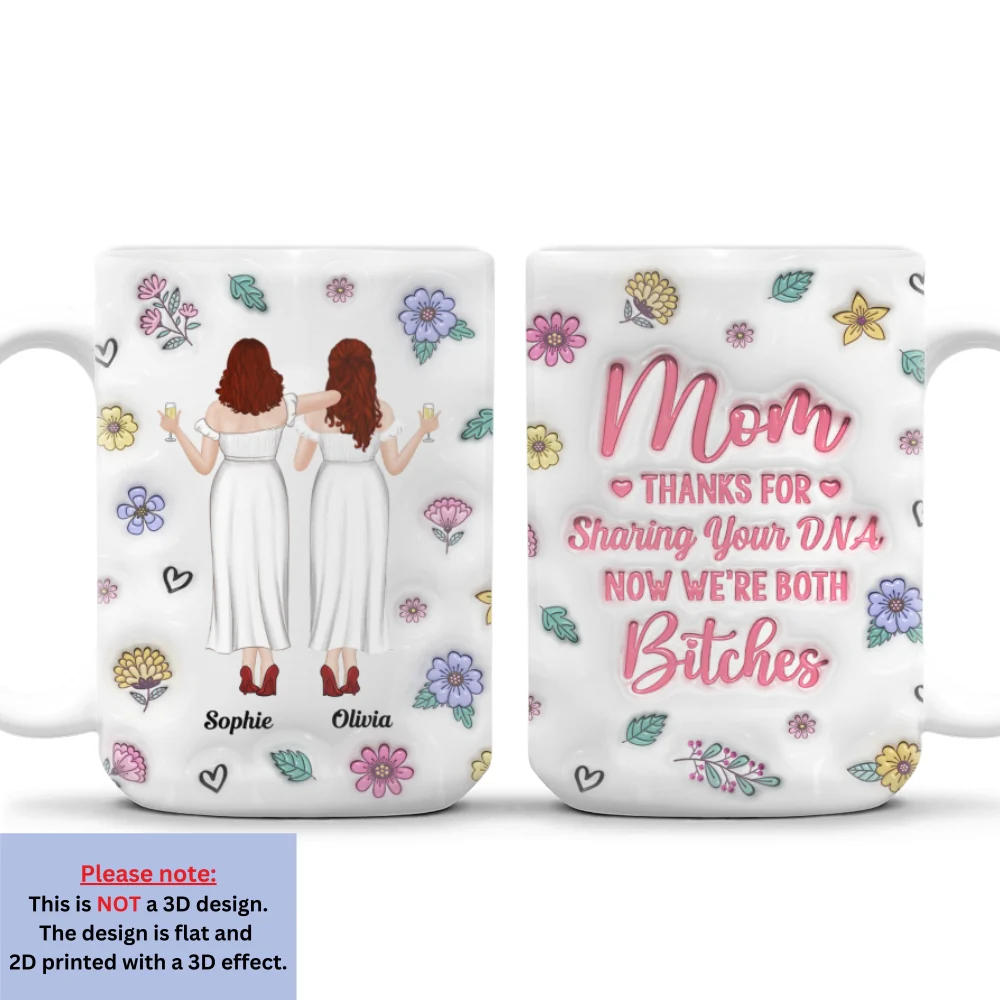 Funny For Mom - Personalized Custom 3D Inflated Effect Mug - Image 8